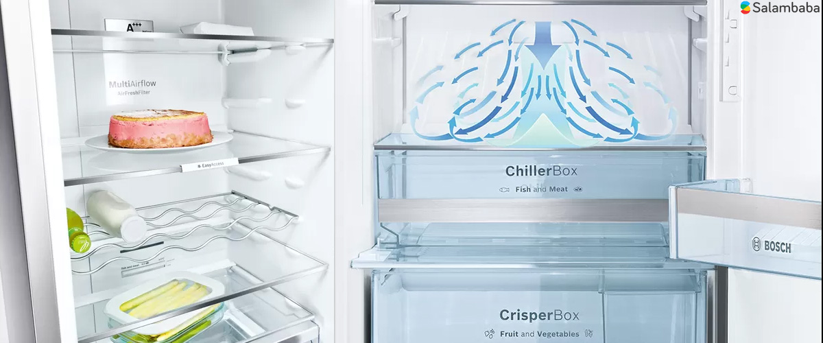 سیستم خنک کننده Multi Airflow در یخچال بوش KAG90AI204