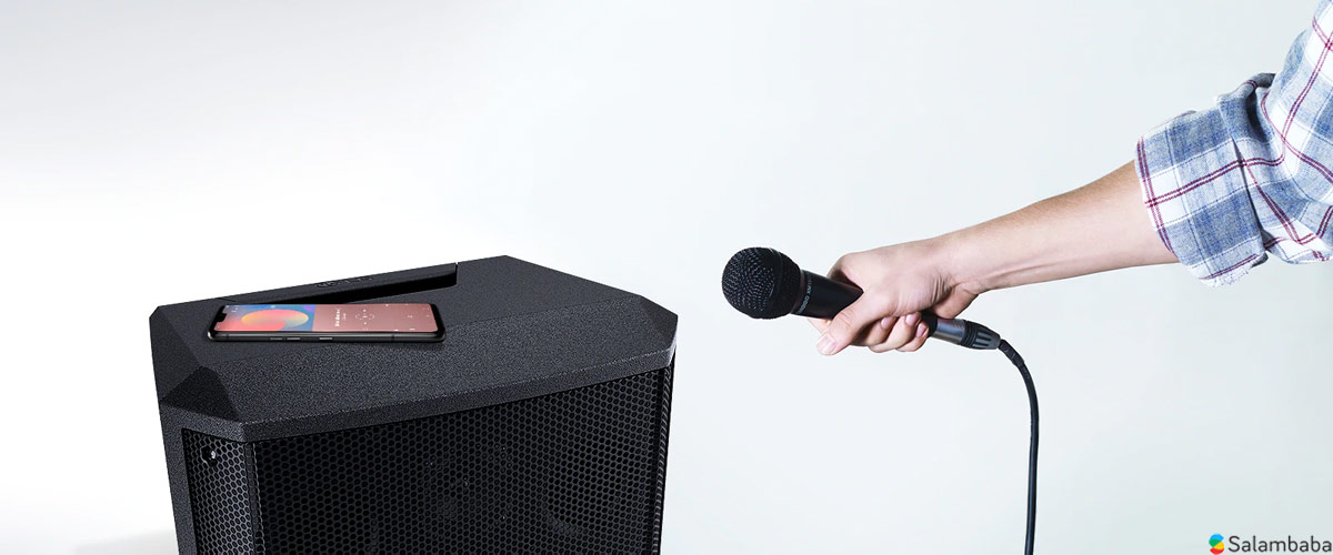 شیک ال جی XBOOM RM2 با پشتیبانی از ورودی میکروفون