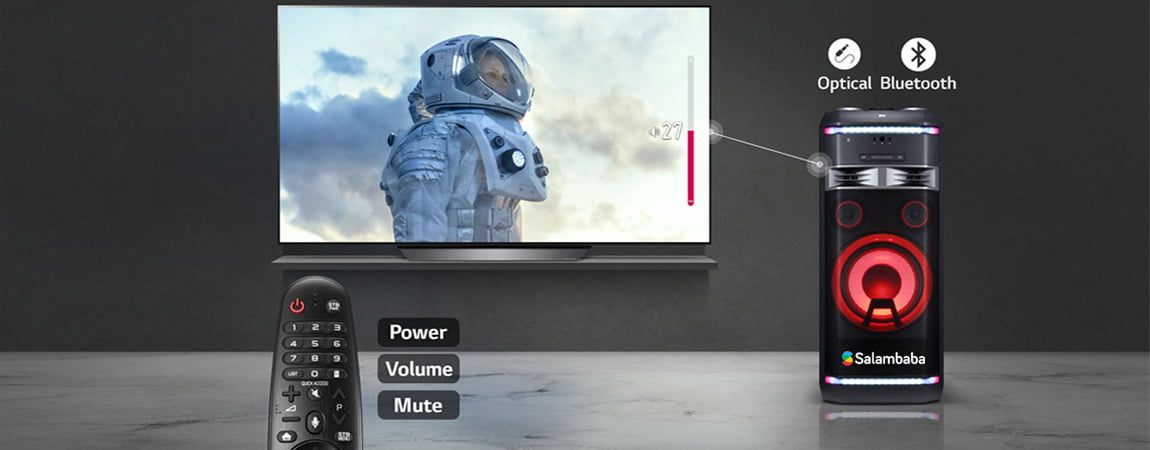 شیک ال جی OK99- همگام سازی صدا از طریق تلویزیون