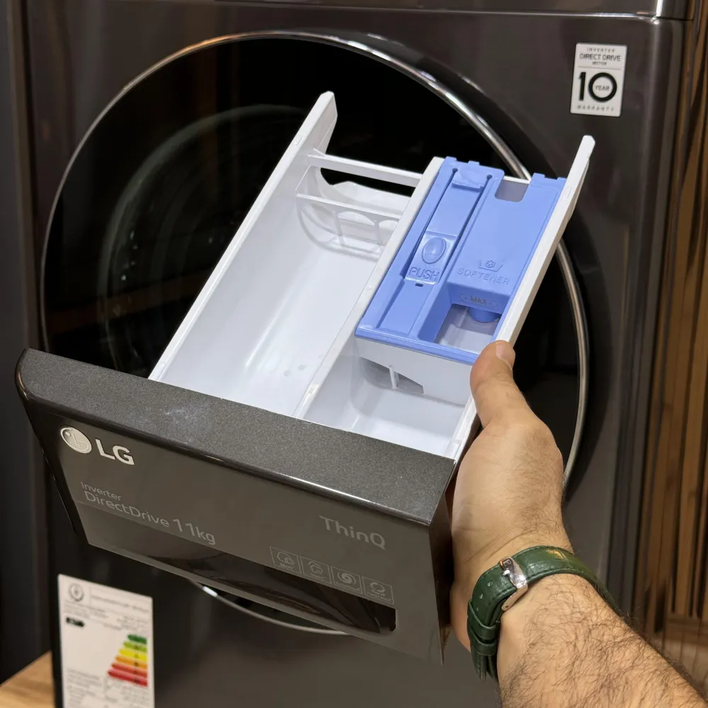 قسمت جاپودری ماشین لباسشویی ال جی WR9011PBG