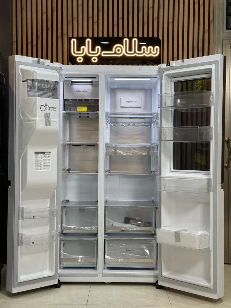 نمای داخلی یخچال فریزر ال جی GR-X267MQHS