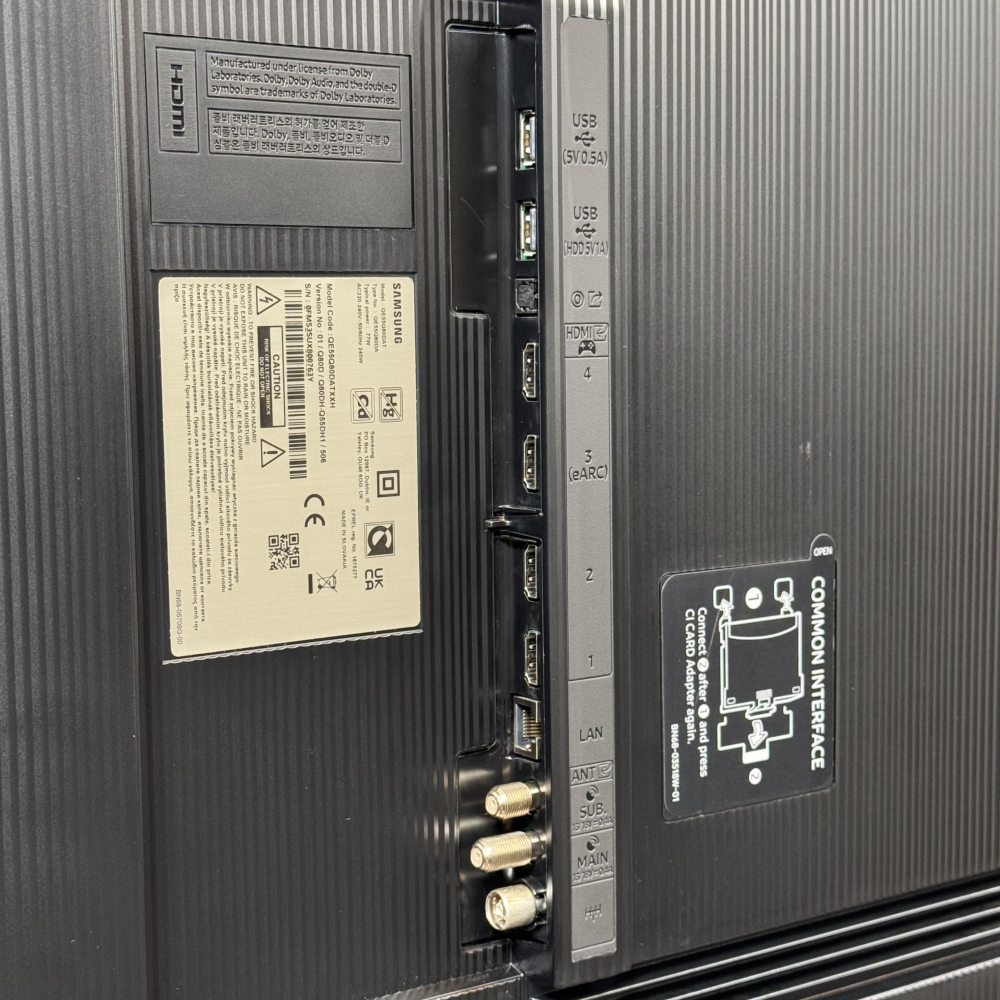 پورت‌های ورودی و خروجی تلویزیون سامسونگ Q80D