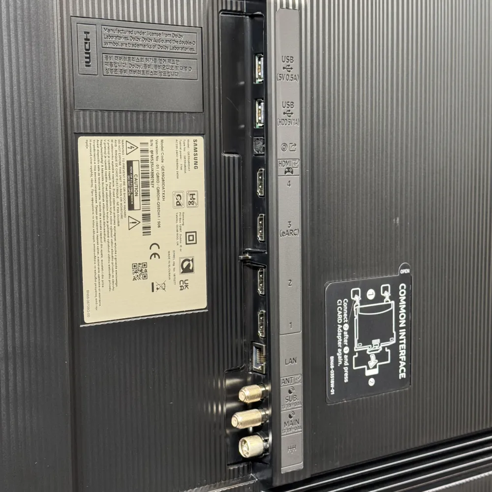 پورت‌های ورودی و خروجی تلویزیون سامسونگ Q80D