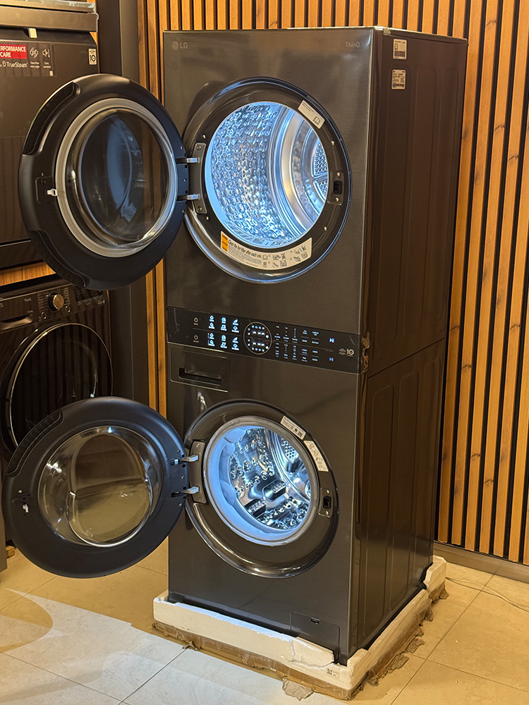 نمای کلی ماشین لباسشویی و خشک کن ال جی WT1310YJ