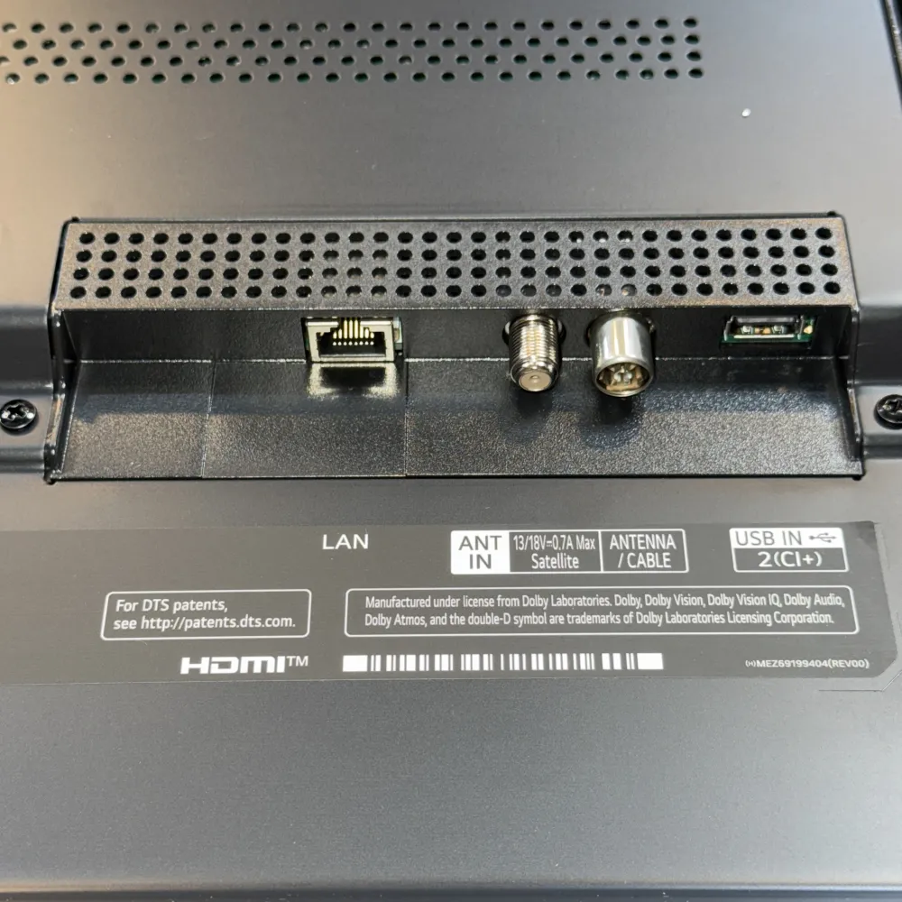 پورت‌های ورودی و خروجی تلویزیون ال جی QNED91 محصول 2024