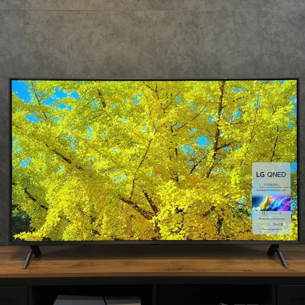 نمای کلی تلویزیون 2024 ال جی QNED80