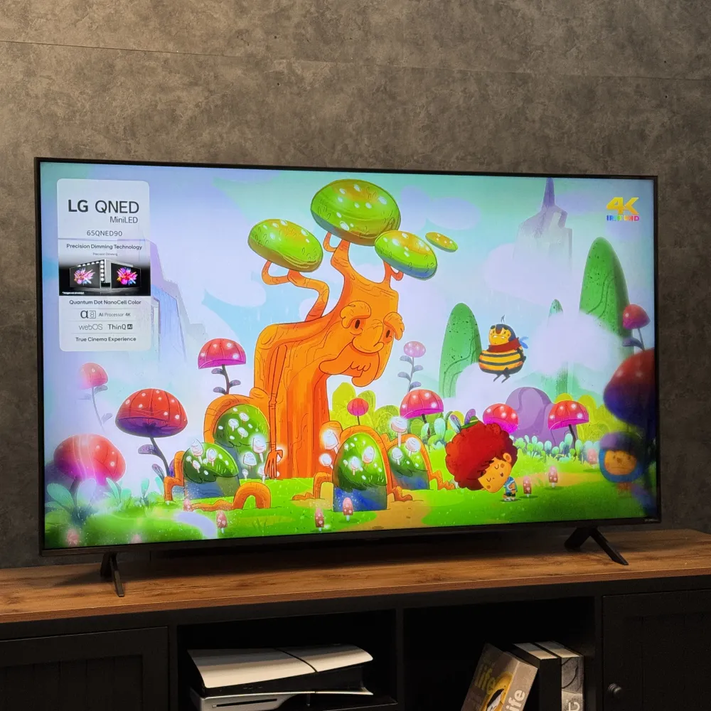 نمای کلی تلویزیون هوشمند ال جی QNED90