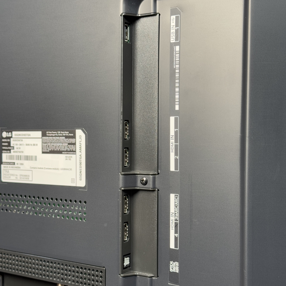 پورت‌های ورودی و خروجی تلویزیون ال جی QNED90