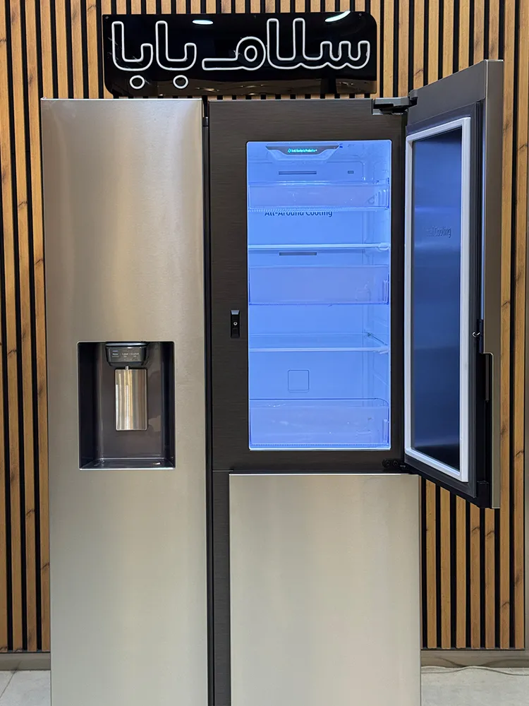 قابلیت درب در درب (Food Showcase) یخچال فریزر سامسونگ RS80