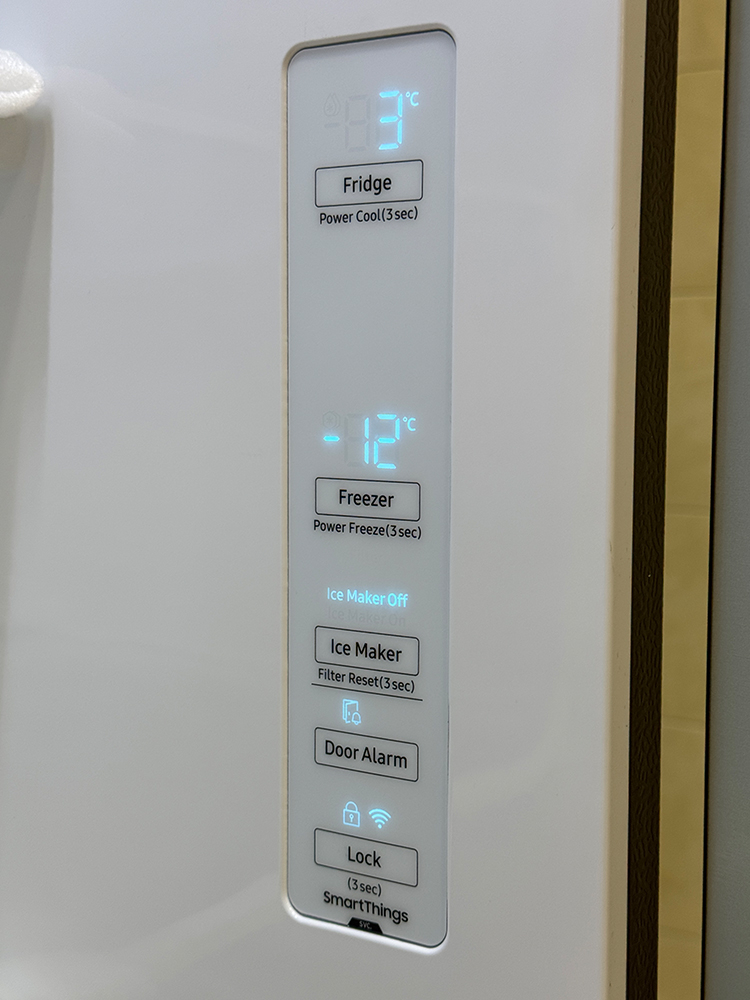 پنل کنترلی یخچال فریزر ساید بای ساید سامسونگ RS80 محصول 2020