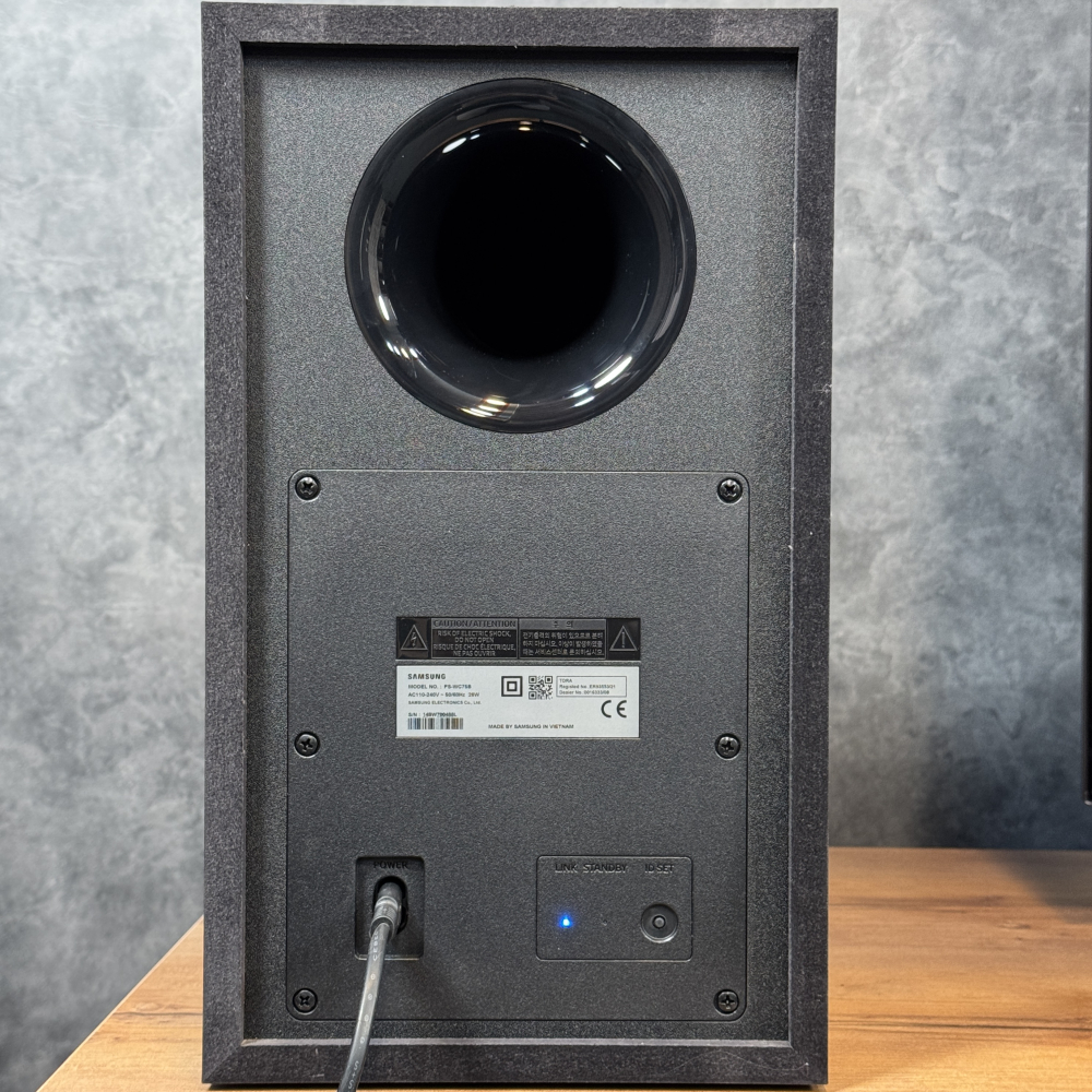 نمای پشتی ساب ووفر مدل PS-WC75B ساندبار سامسونگ Q700C