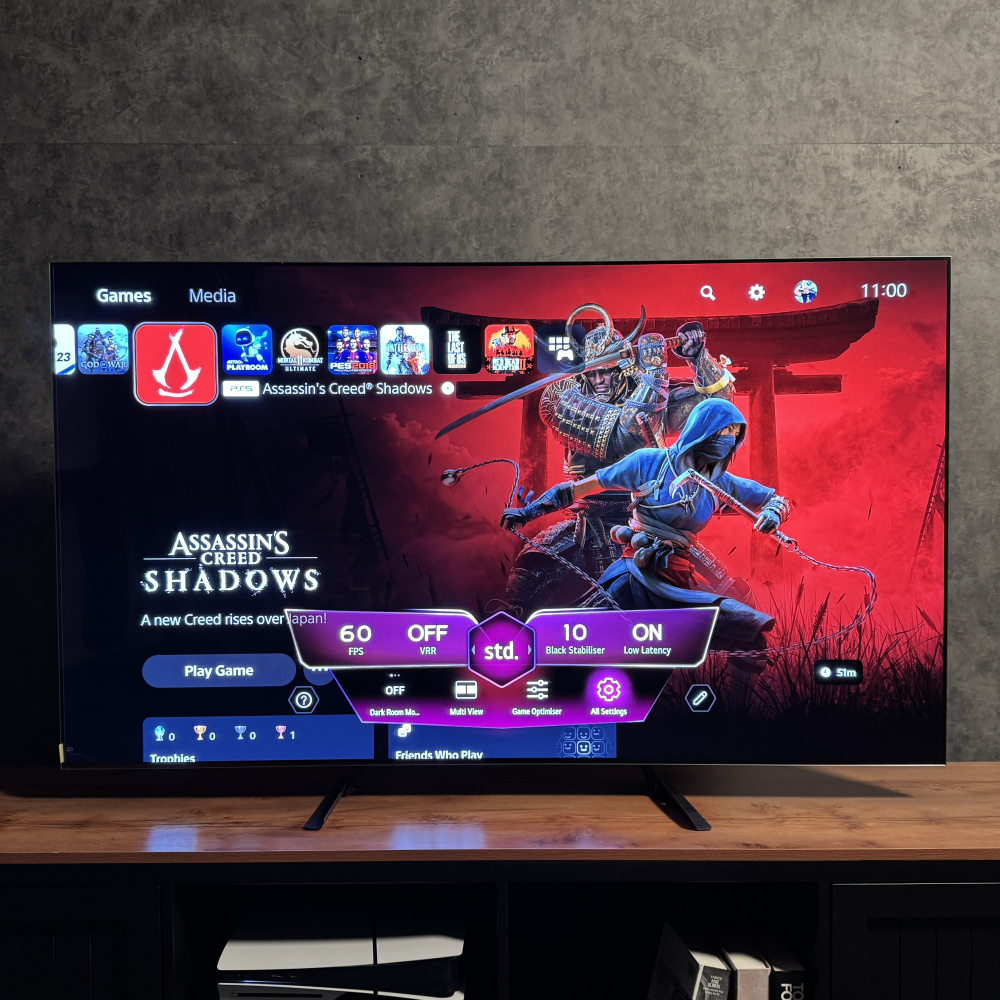 گیم داشبورد و گیم اوپتیمایزر تلویزیون OLED ال‌ جی G5 2025 با پشتیبانی از رفرش ریت 165 هرتز و فناوری VRR