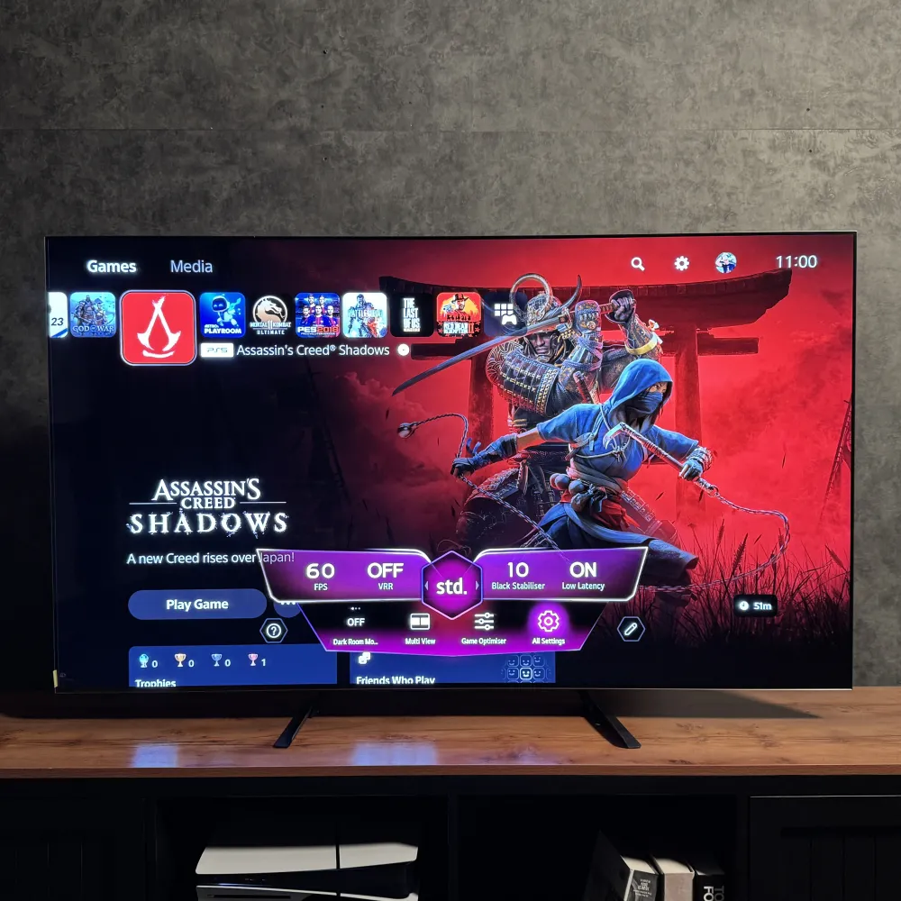 گیم داشبورد و گیم اوپتیمایزر تلویزیون OLED ال‌ جی G5 2025 با پشتیبانی از رفرش ریت 165 هرتز و فناوری VRR