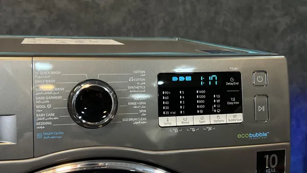 کنترل پنل لمسی و صفحه نمایش LED لباسشویی سامسونگ WW80J54E0BX
