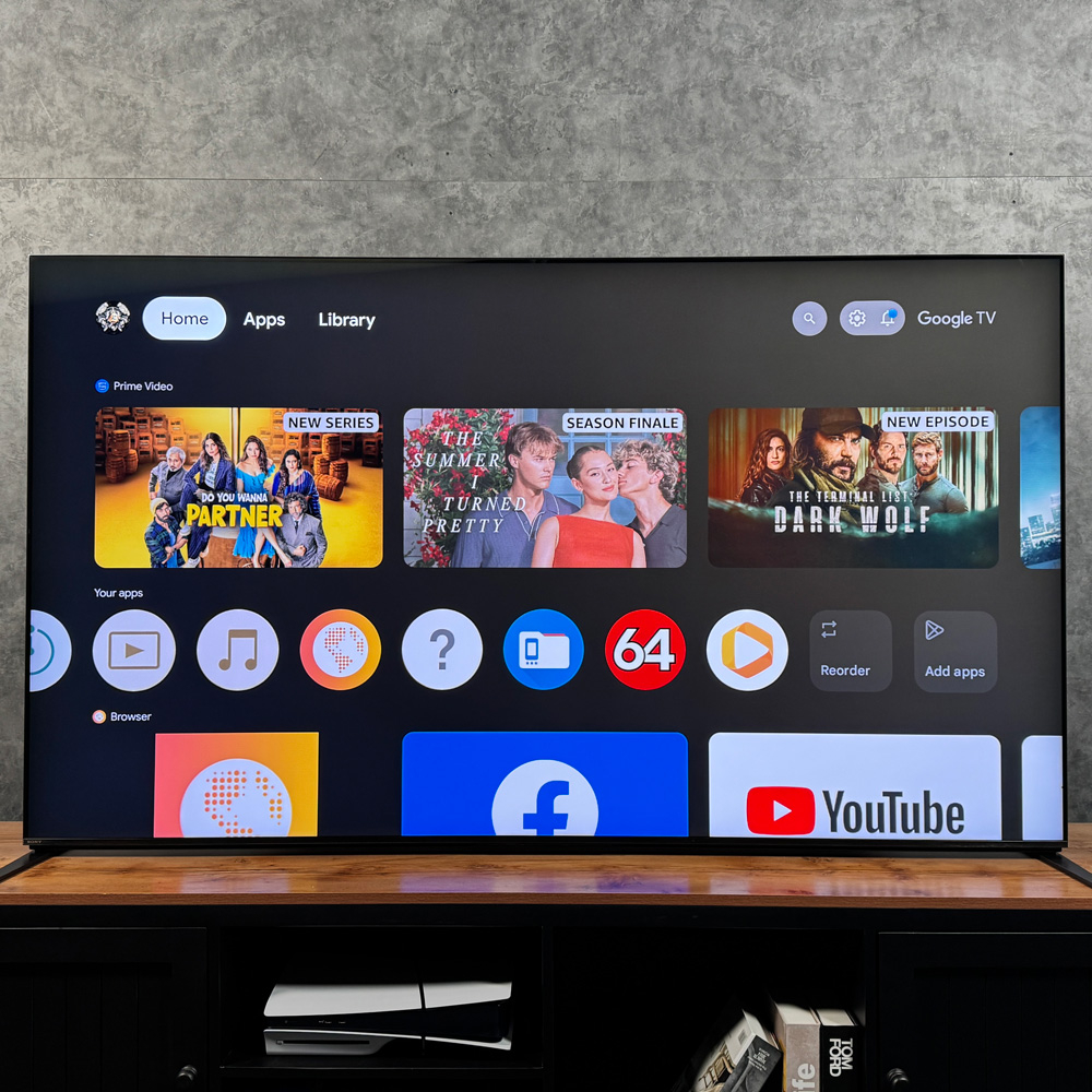 سیستم عامل Android TV و برنامه‌های تلویزیون سونی BRAVIA 9 (XR90)