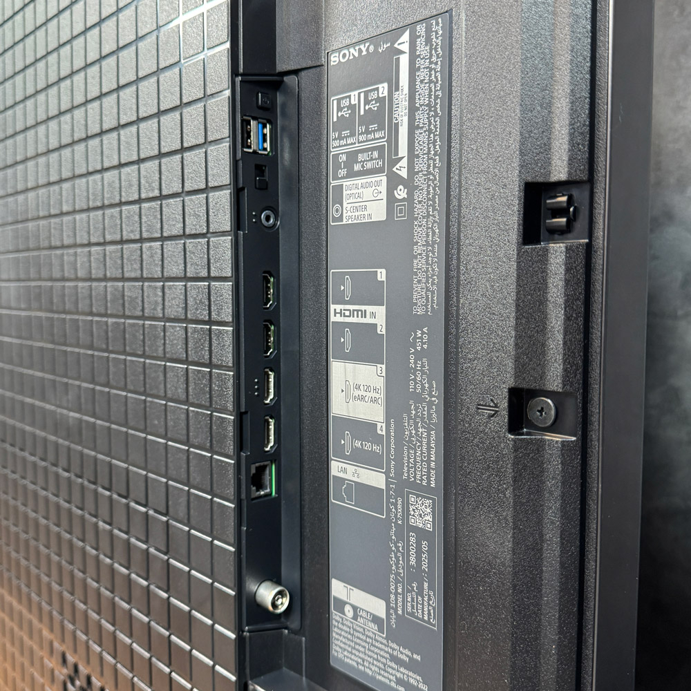 پورت‌های ورودی و خروجی تلویزیون سونی BRAVIA 9