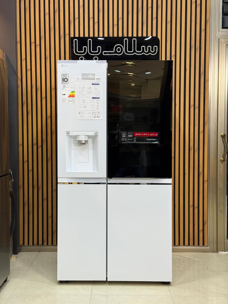 یخچال ساید بای ساید ال جی GCX-287TVW محصول 2025 با طراحی UltraSleek Door و دستگیره مخفی