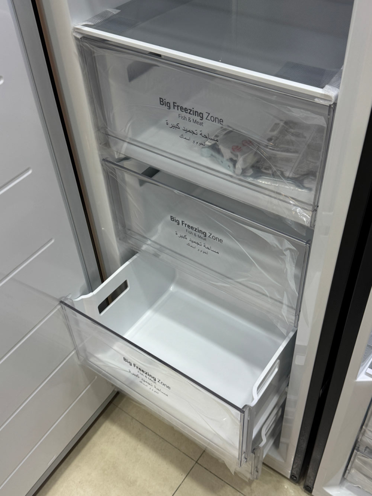 کشوهای Big Freezing Zone در فریزر دوقلوی ال جی GC-B514EAFM