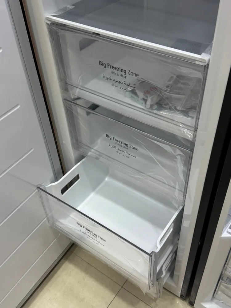 کشوهای Big Freezing Zone در فریزر دوقلوی ال جی GC-B514EAFM