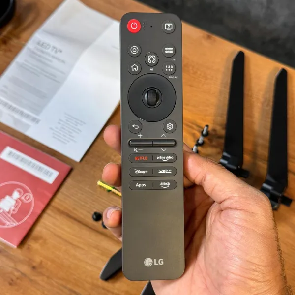 ریموت کنترل جادویی و بلوتوثی MR25GA برای تلویزیون ال جی QNED91A