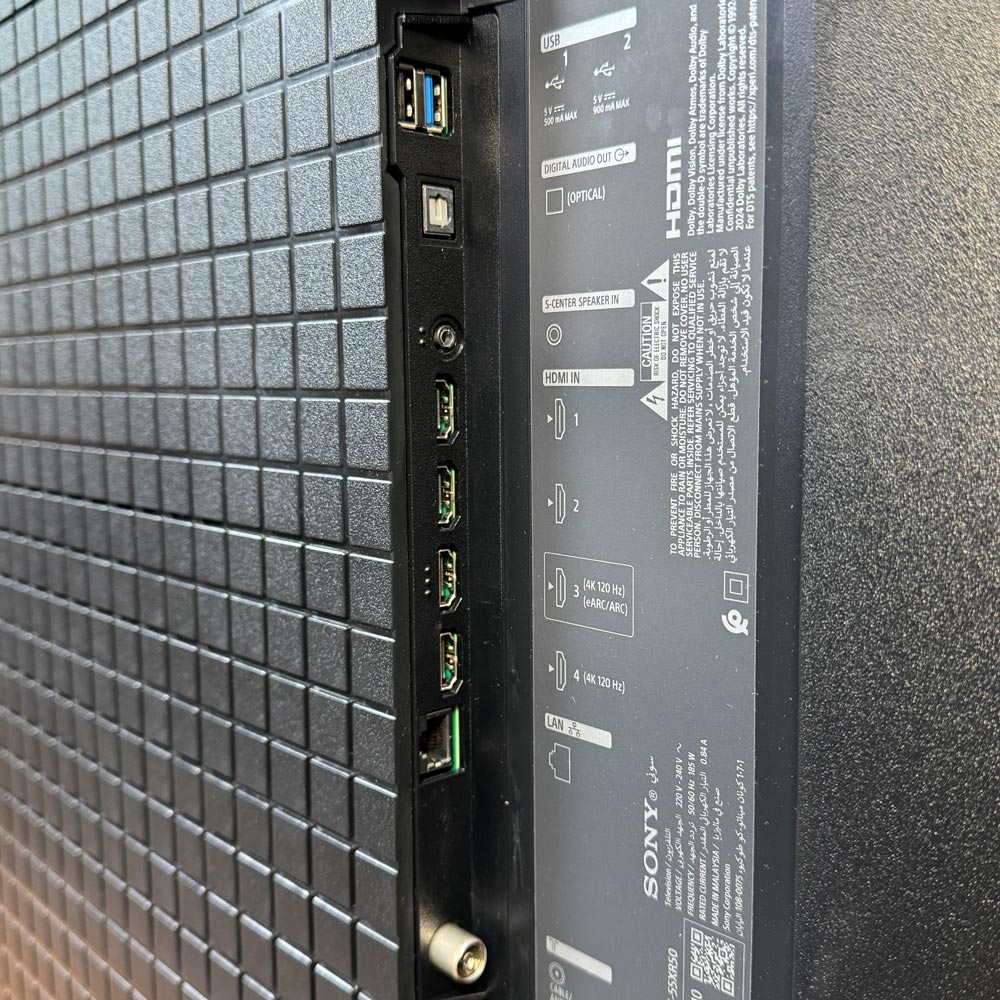 پورت‌های ورودی و خروجی تلویزیون سونی BRAVIA 5 محصول 2025