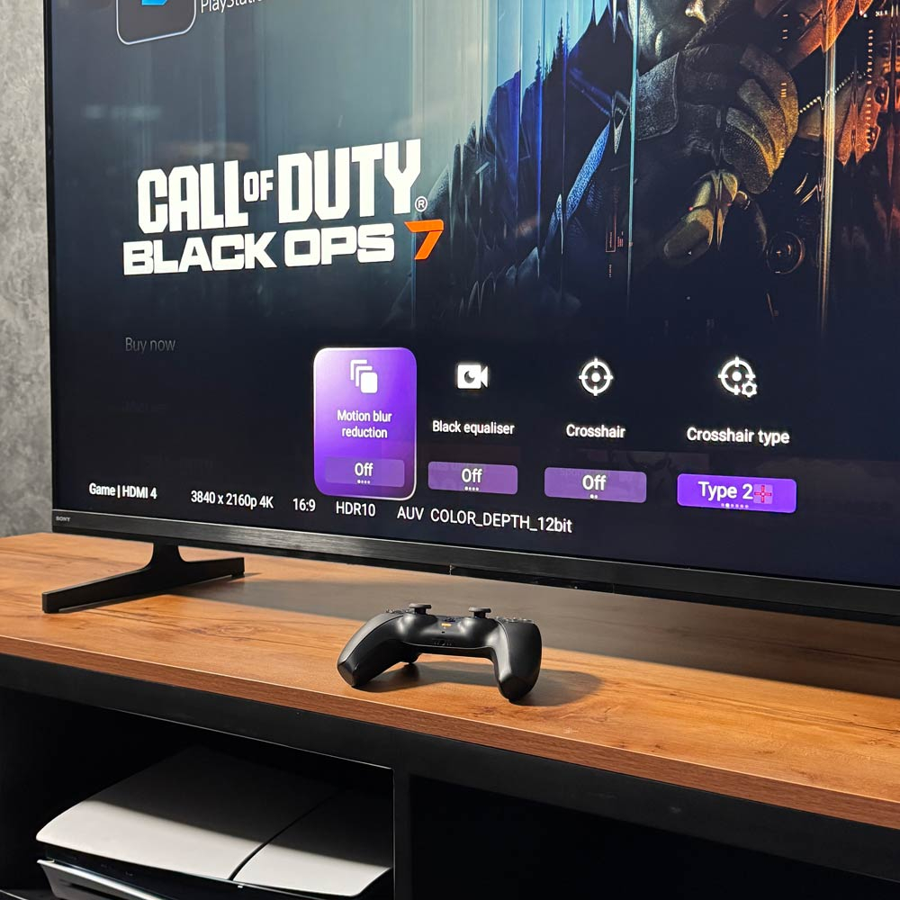 نمایش حالت بازی تلویزیون سونی BRAVIA 2 II مدل S20M2 مناسب کنسول‌های نسل هشتم