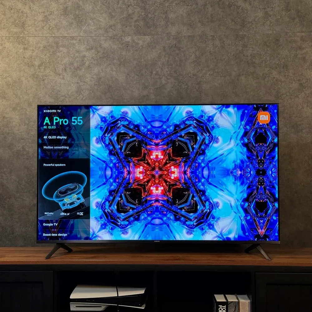 نمای کلی تلویزیون شیائومی A Pro 2026 با قاب باریک