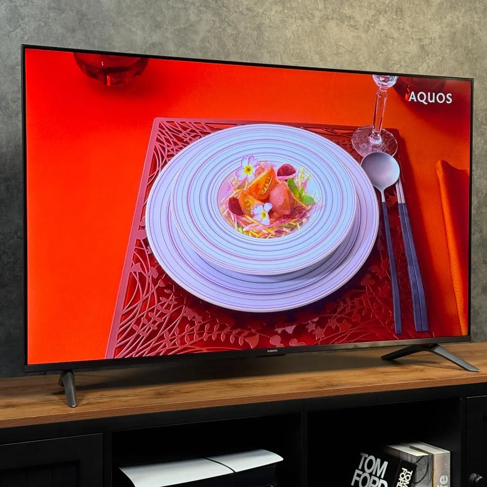 تلویزیون شیائومی A Pro 2026 از زاویه کناری با نمایش زاویه دید