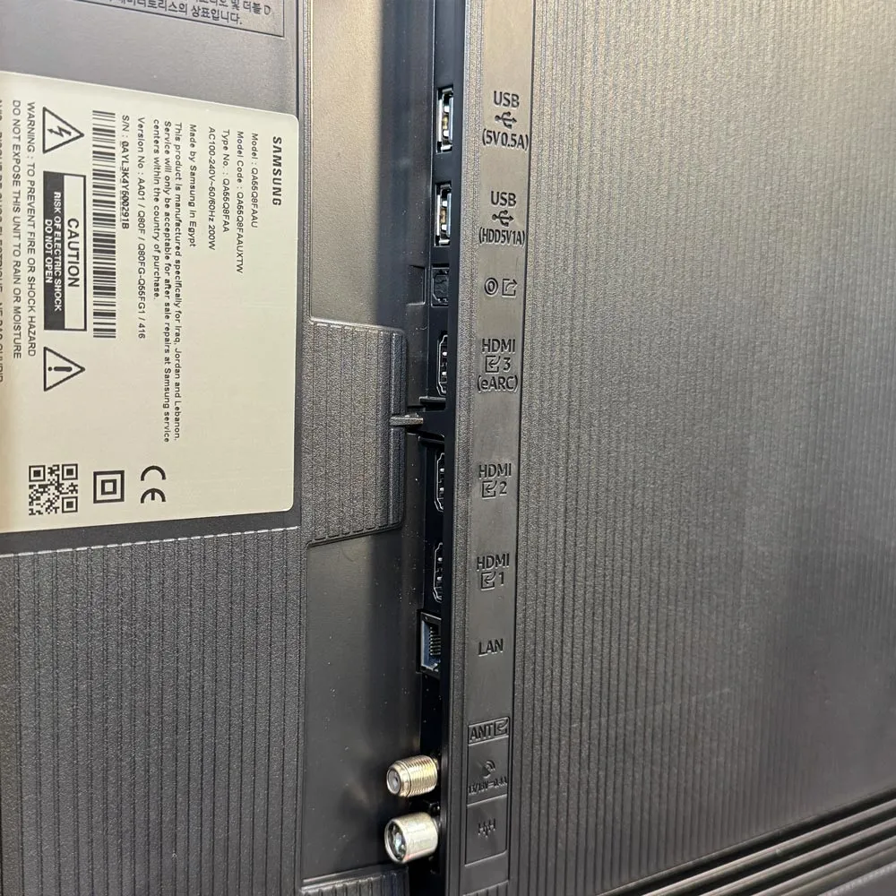 پورت‌ های ورودی و خروجی تلویزیون سامسونگ Q8F محصول 2025