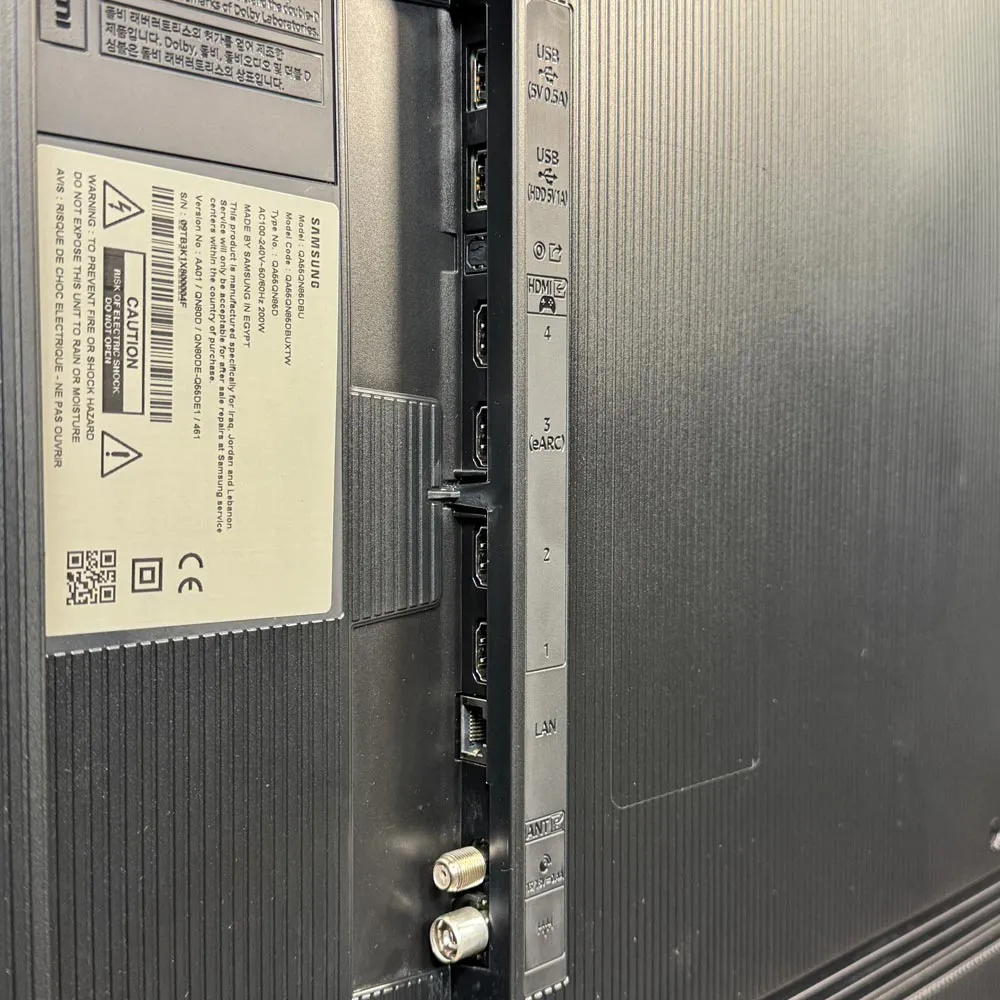 پورت‌های ورودی و خروجی تلویزیون سامسونگ QN85D