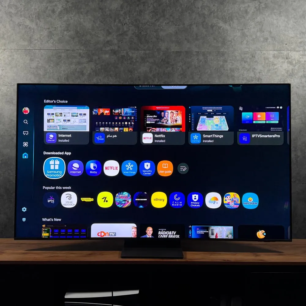 رابط کاربری One UI Tizen تلویزیون سامسونگ QN85F محصول 2025