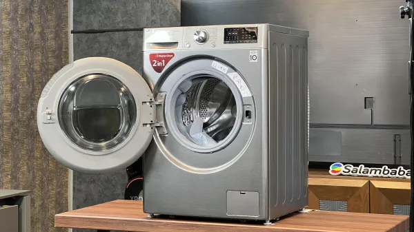 نمای جانبی لباسشویی ال جی F4V5RGP2T