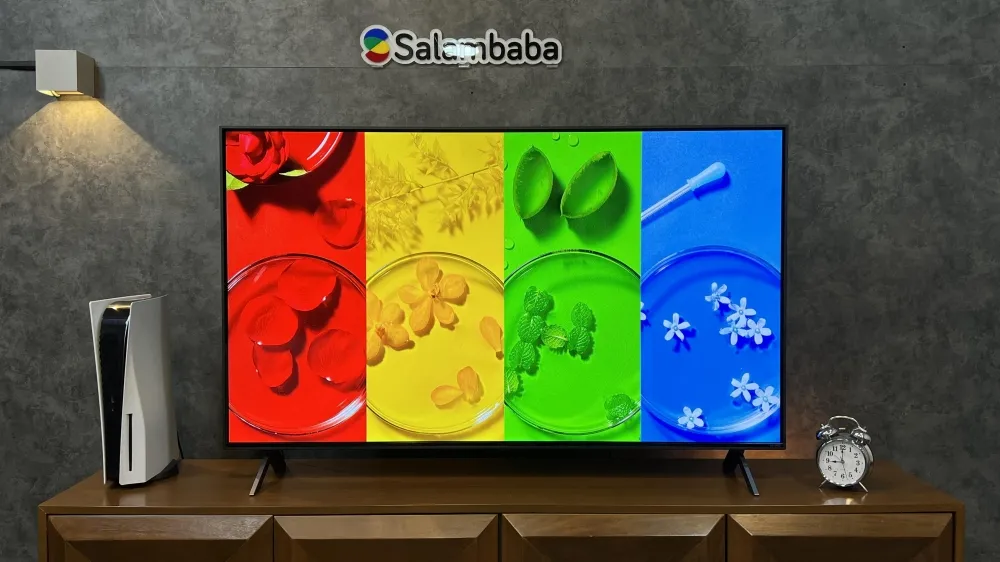 نوع پایه تلویزیون ال جی QNED80