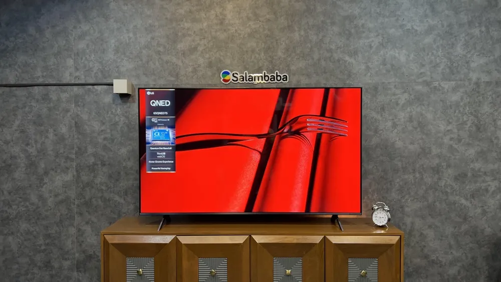 نمای کلی تلویزیون ال جی QNED75