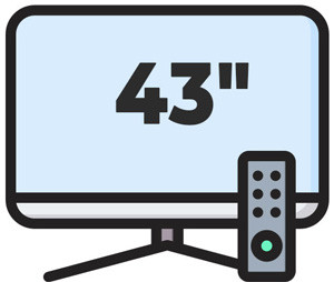 تلویزیون 43  اینچ